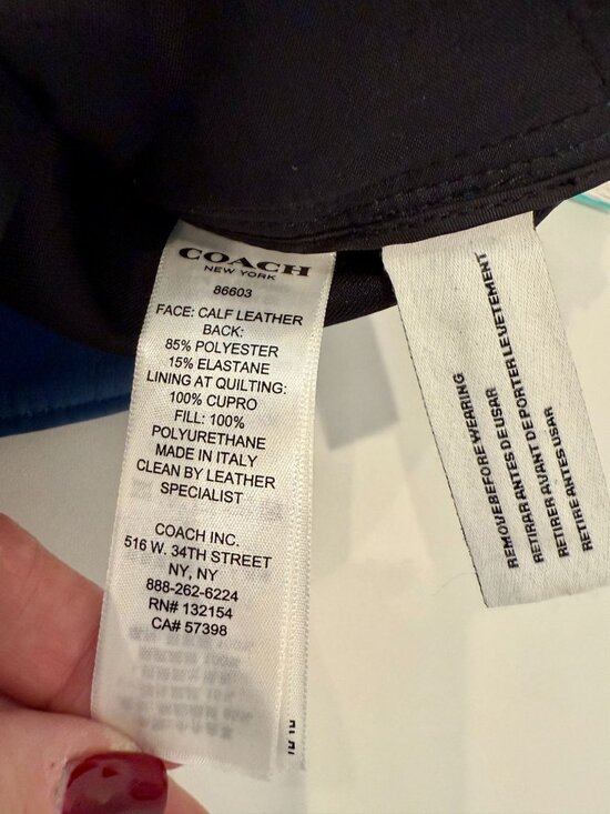 Coach 1941 Blue/Black Curved Hem Skirt  NWT - Size 10 - Picture 3 of 9